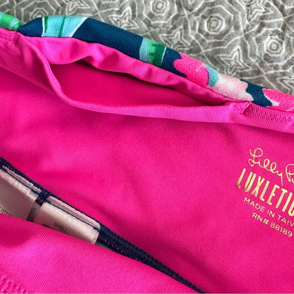 Lilly Pulitzer Weekender Luxletic Crop Leggings Tropical Bright Colors Size XL - Picture 10 of 14